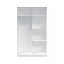 Armoire avec 2 portes coulissantes - Coloris blanc - AR81001