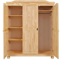 Armoire en bois massif 3 portes