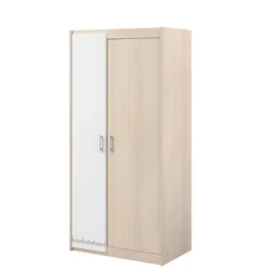 Armoire enfant 2 portes bicolore PIA