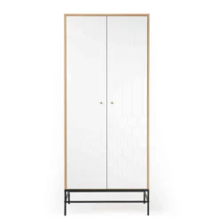 Armoire 2 portes en bois avec pieds en acier - BI0049