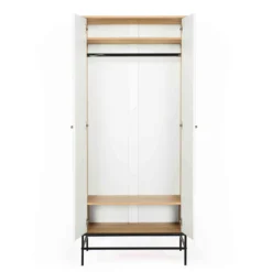 Armoire 2 portes en bois avec pieds en acier - BI0049