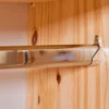 Armoire 2 portes en bois massif chêne clair - AR12042