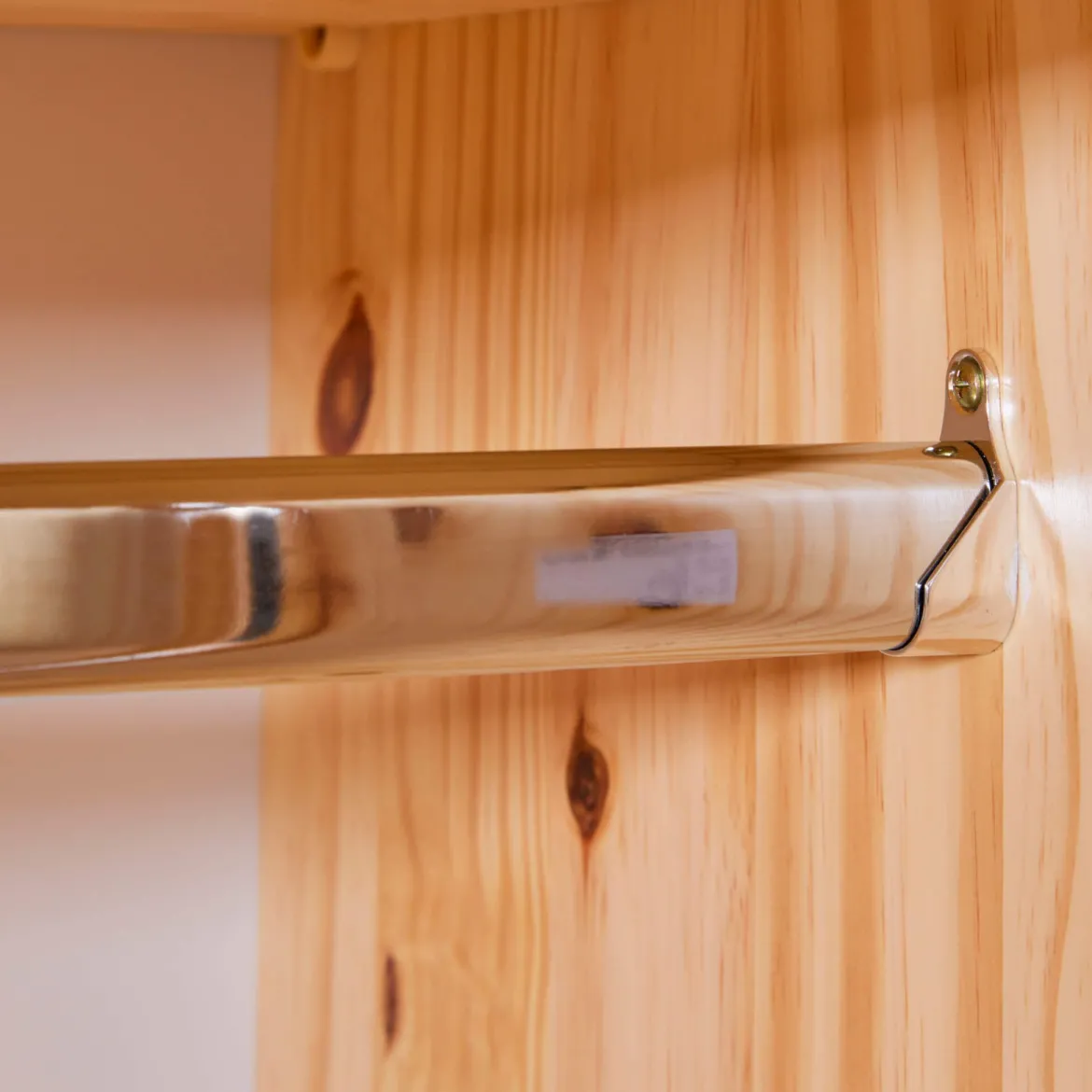 Armoire 2 portes en bois massif chêne clair - AR12042