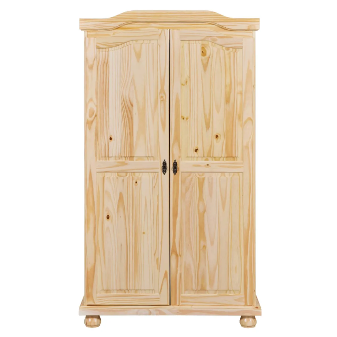 Armoire 2 portes en bois massif chêne clair - AR12042