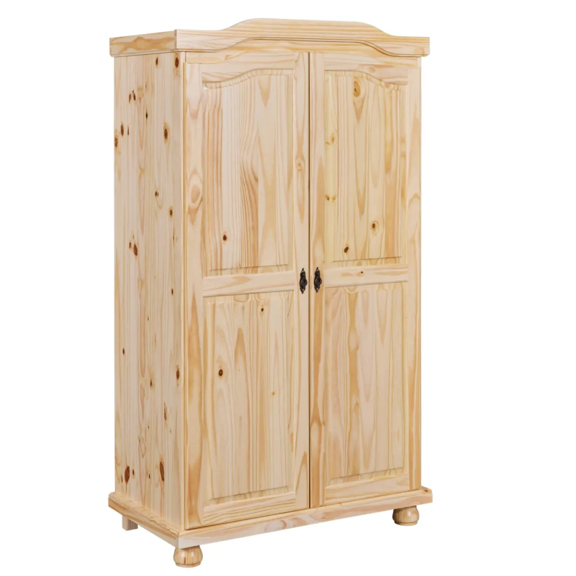 Armoire 2 portes en bois massif chêne clair - AR12042