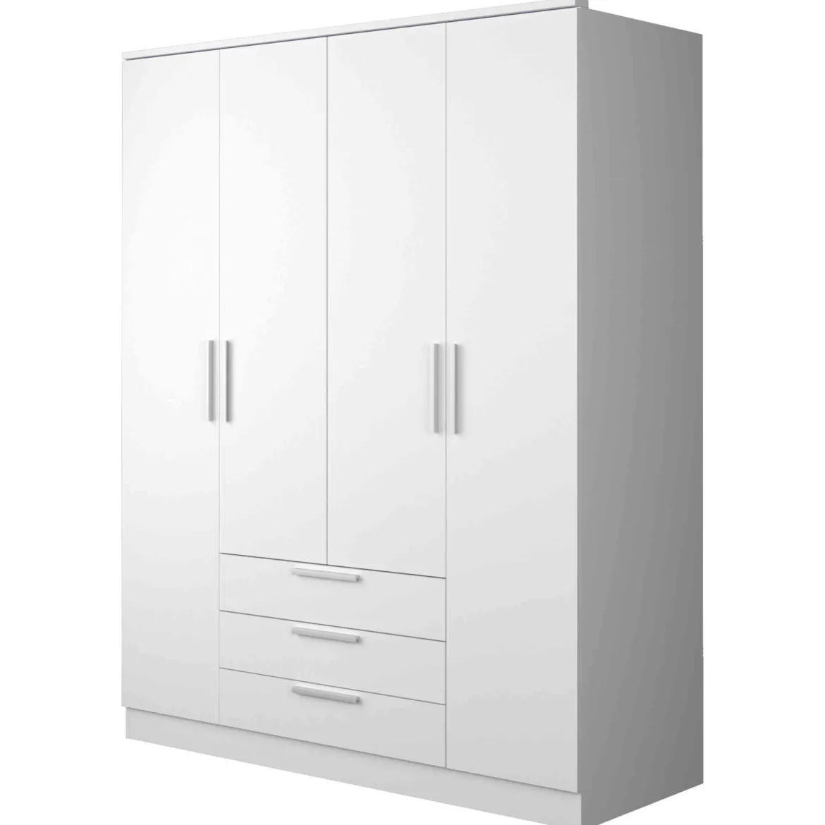 Armoire 4 portes 3 tiroirs en bois - AR9055