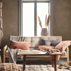Banquette ajustable GRAB en pin massif naturel avec matelas futon 130x190