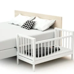 Berceau cododo en bois + matelas 40x80