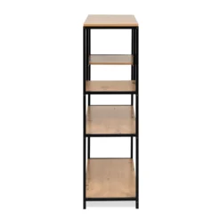 Bibliothèque bois et métal 100 cm Télio