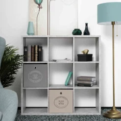 Bibliothèque 9 cases en bois - BI7078