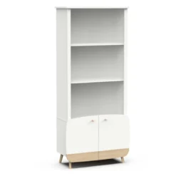 Bibliothèque en bois avec 3 niches et 2 portes LOUISON - B2002