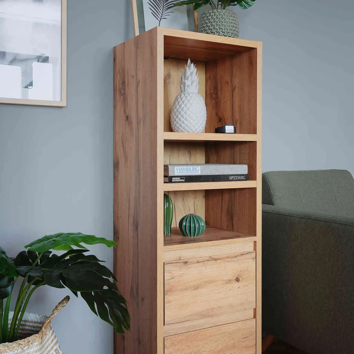 Bibliothèque en bois - BI7058