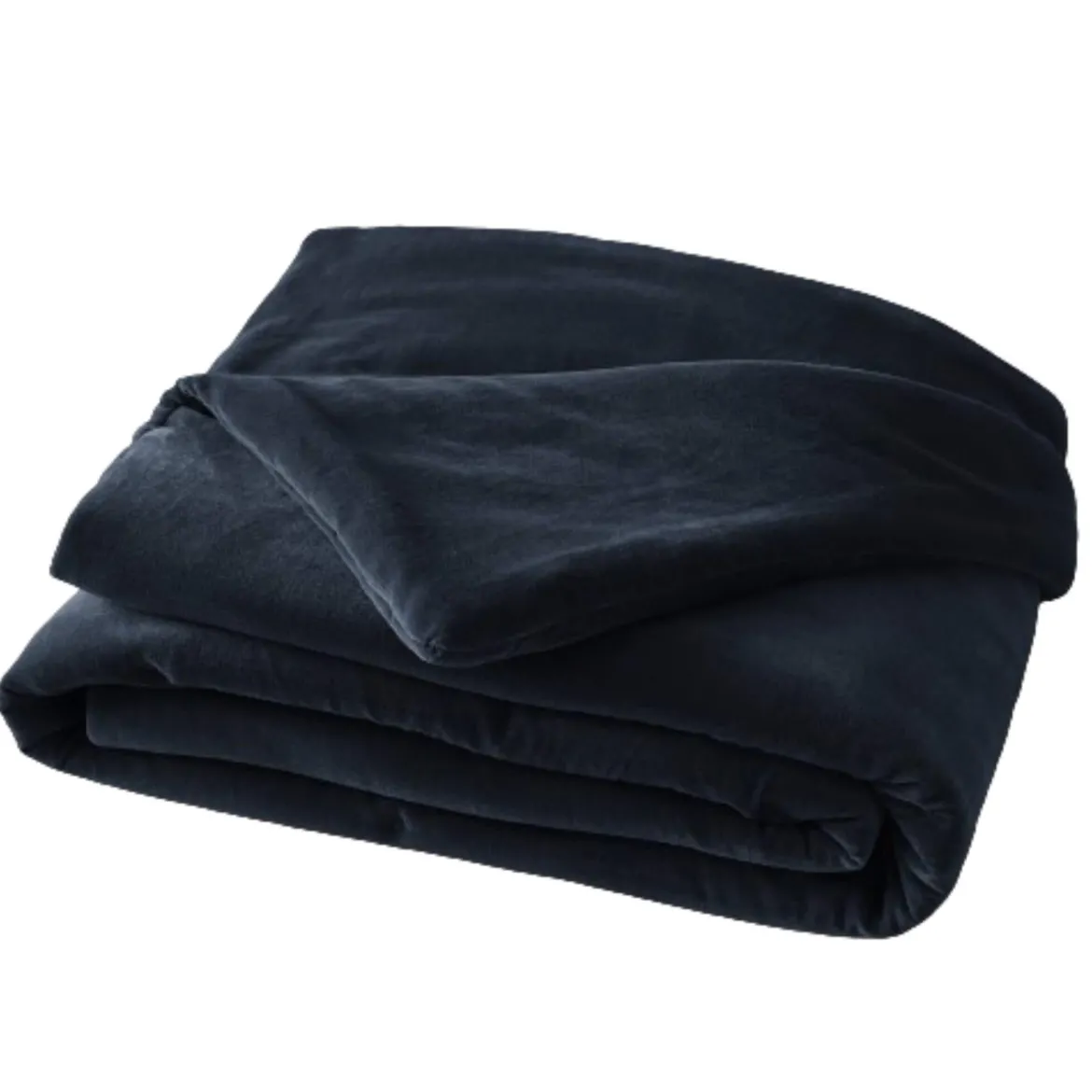 Bout de lit velours de coton 90x200 cm