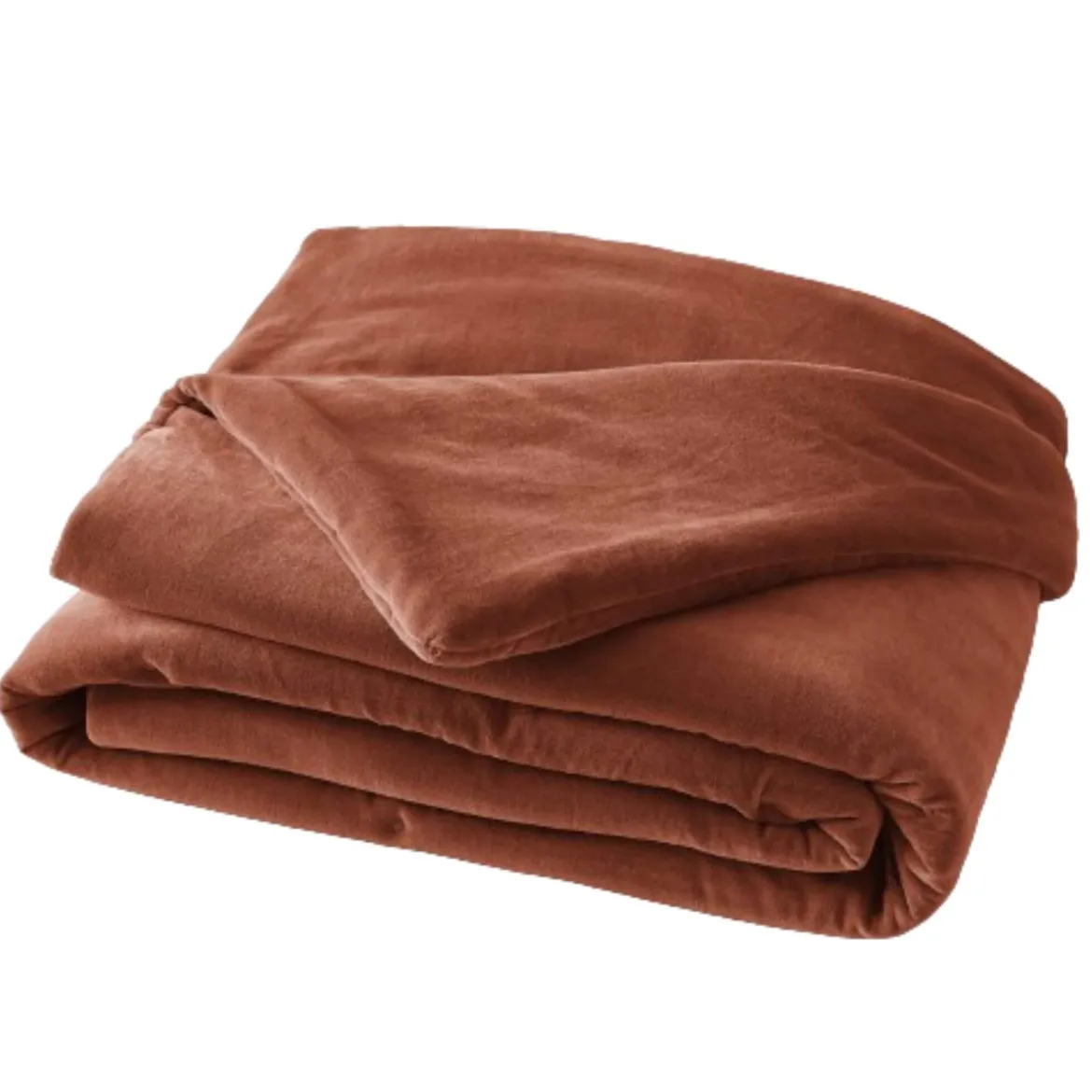 Bout de lit velours de coton 90x200 cm