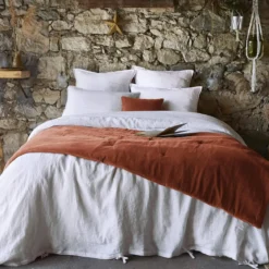 Bout de lit velours de coton 90x200 cm