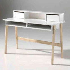 Bureau blanc laqué - Terre de Nuit