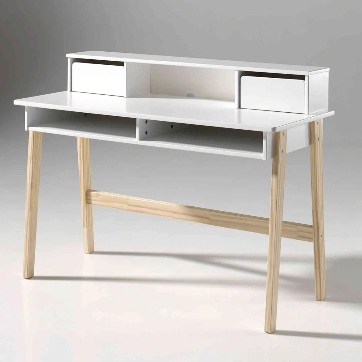 Bureau blanc laqué - Terre de Nuit