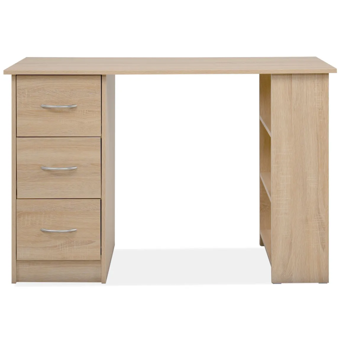 Bureau bois avec tiroirs et étagère