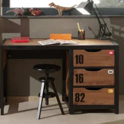 Bureau en bois massif foncé - BU2000