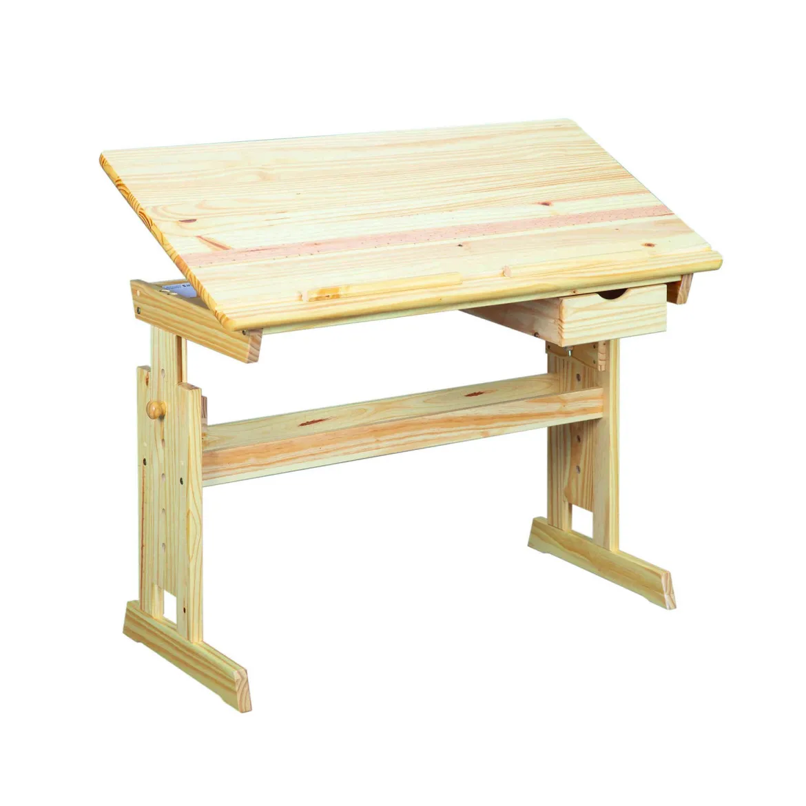Bureau enfant à plan inclinable + tiroir en bois - BU12058