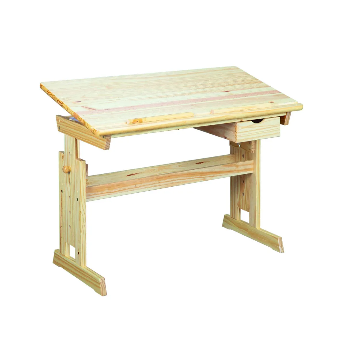 Bureau enfant à plan inclinable + tiroir en bois - BU12058
