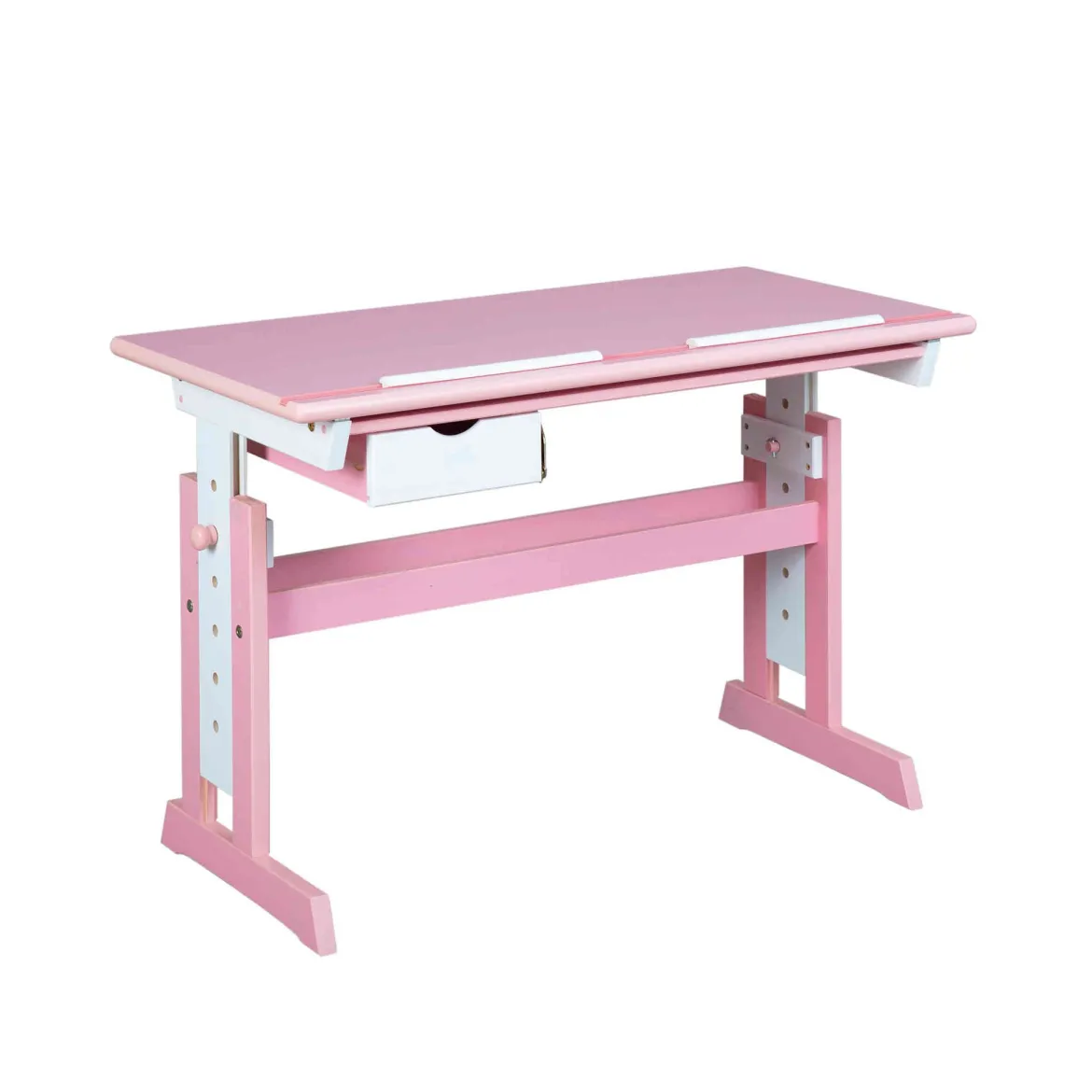 Bureau enfant à plan inclinable + tiroir en bois - BU12058