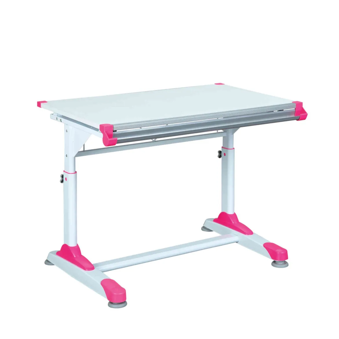Bureau enfant à plan inclinable en bois blanc - BU12061