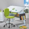 Bureau enfant à plan inclinable en bois blanc - BU12062