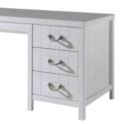 Bureau enfant 3 tiroirs en bois blanc - BU2033