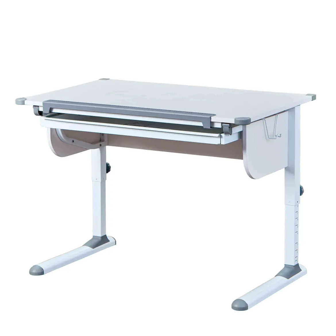 Bureau enfant évolutif à plan inclinable en bois blanc - BU12064