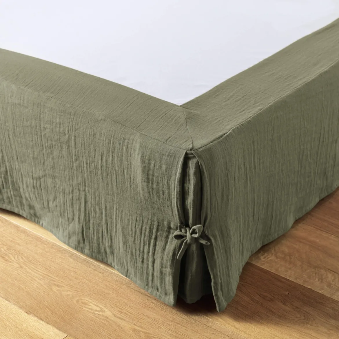 Cache sommier double gaze de coton