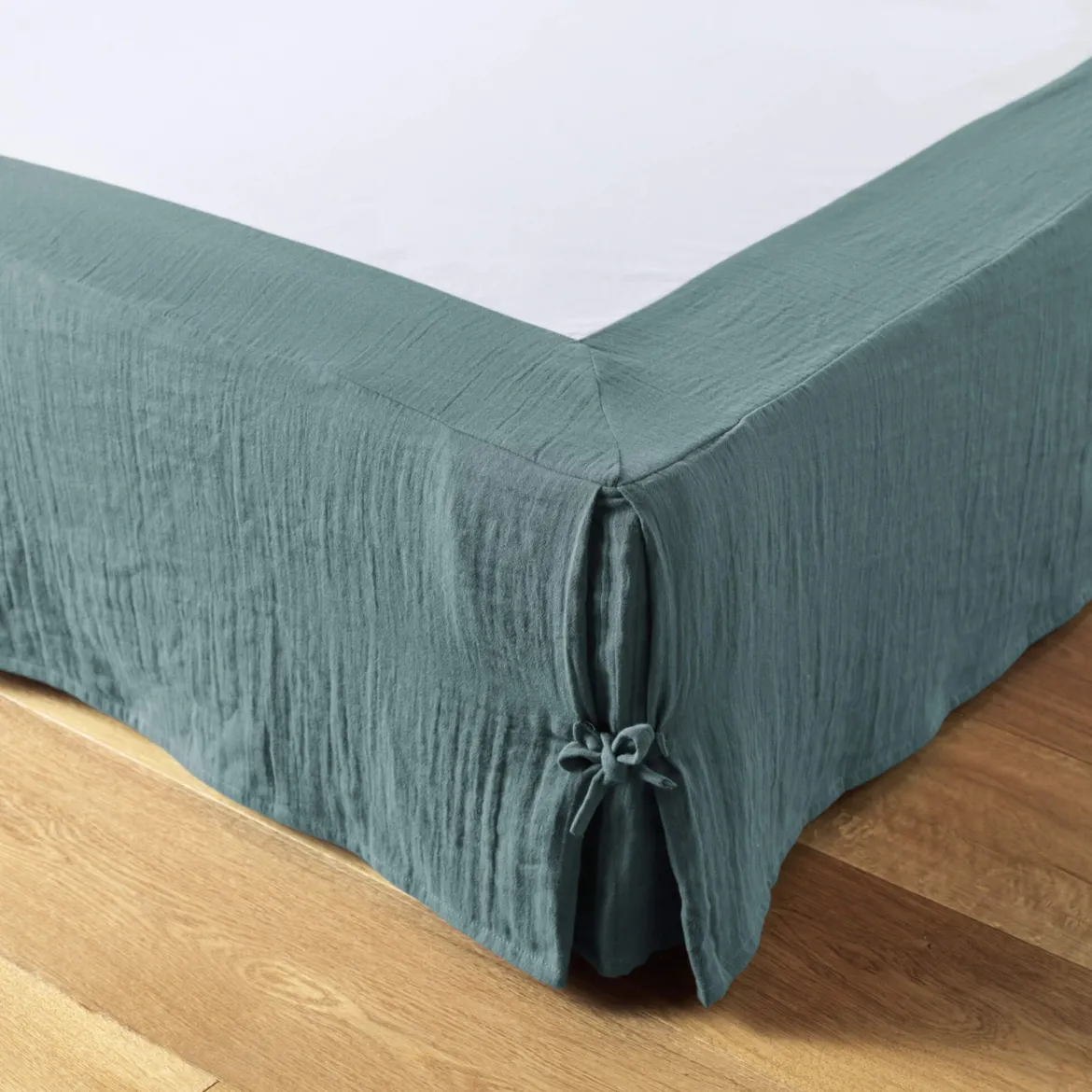 Cache sommier double gaze de coton