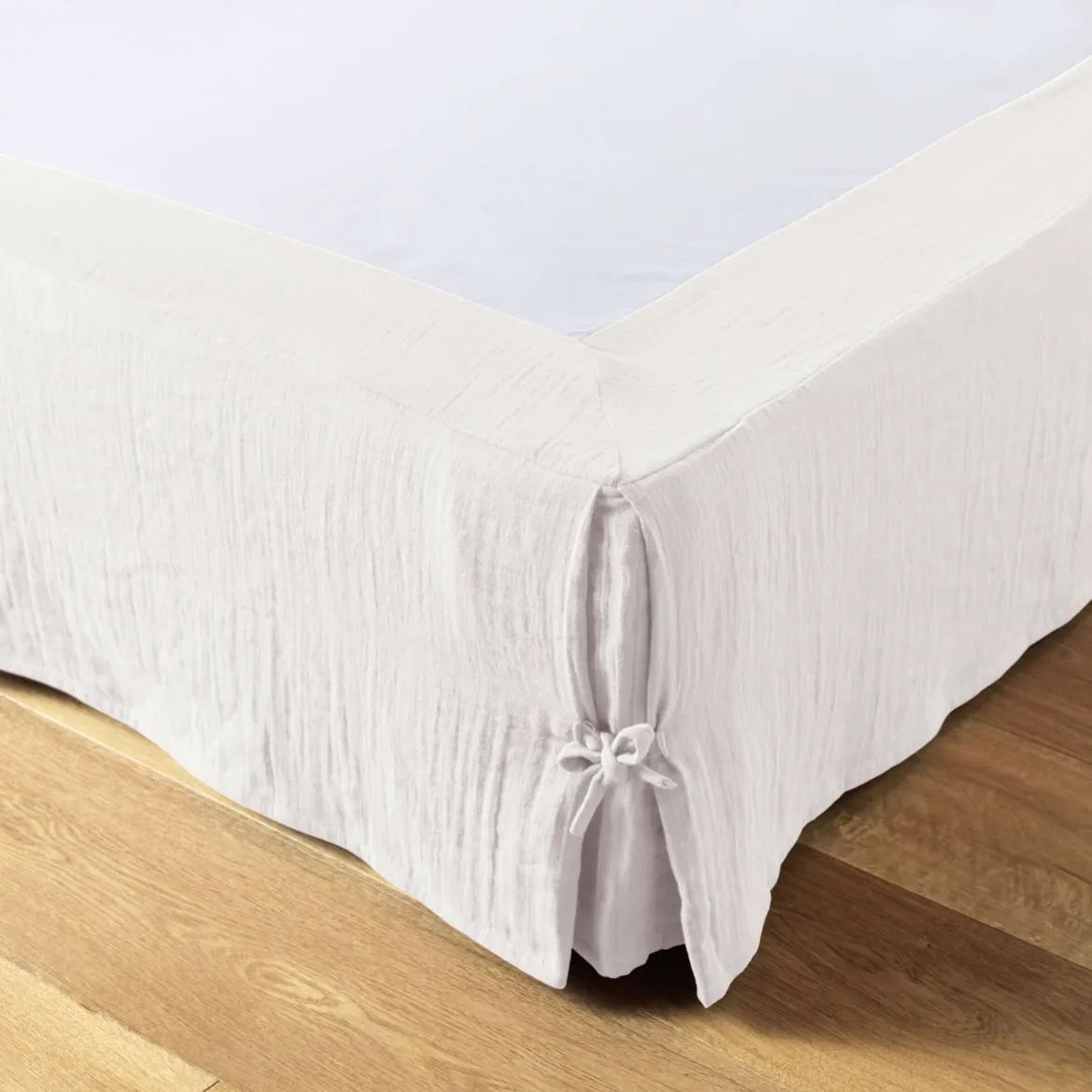Cache sommier double gaze de coton
