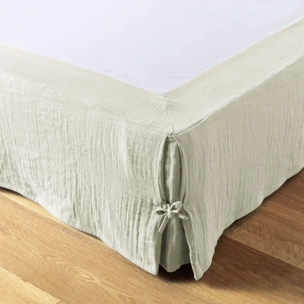 Cache sommier double gaze de coton