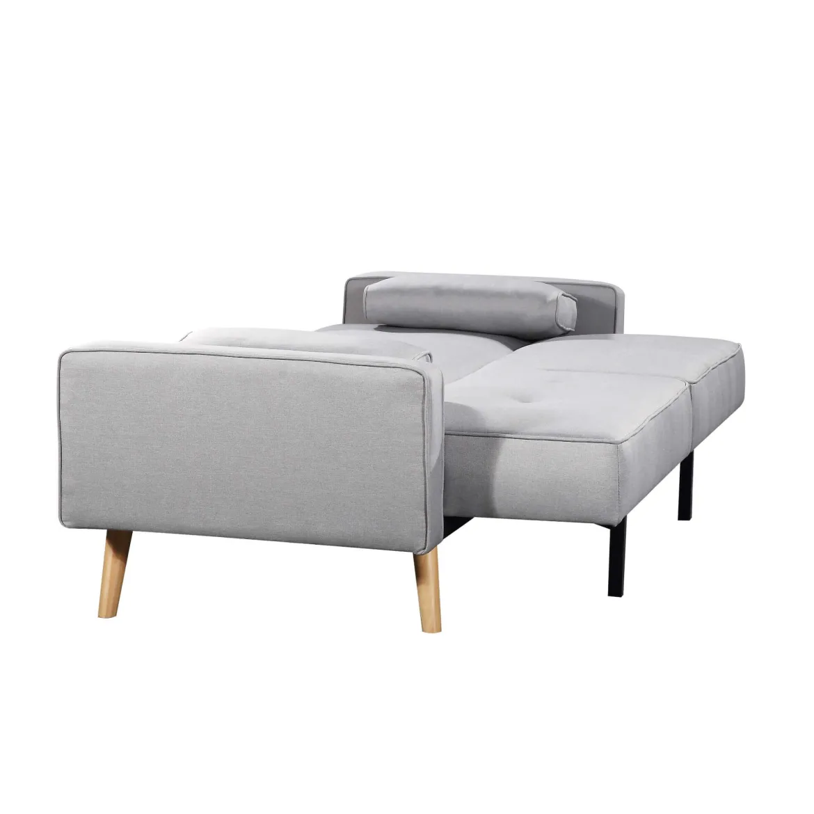 Canapé convertible droit scandinave 3 places en tissu - CA00001