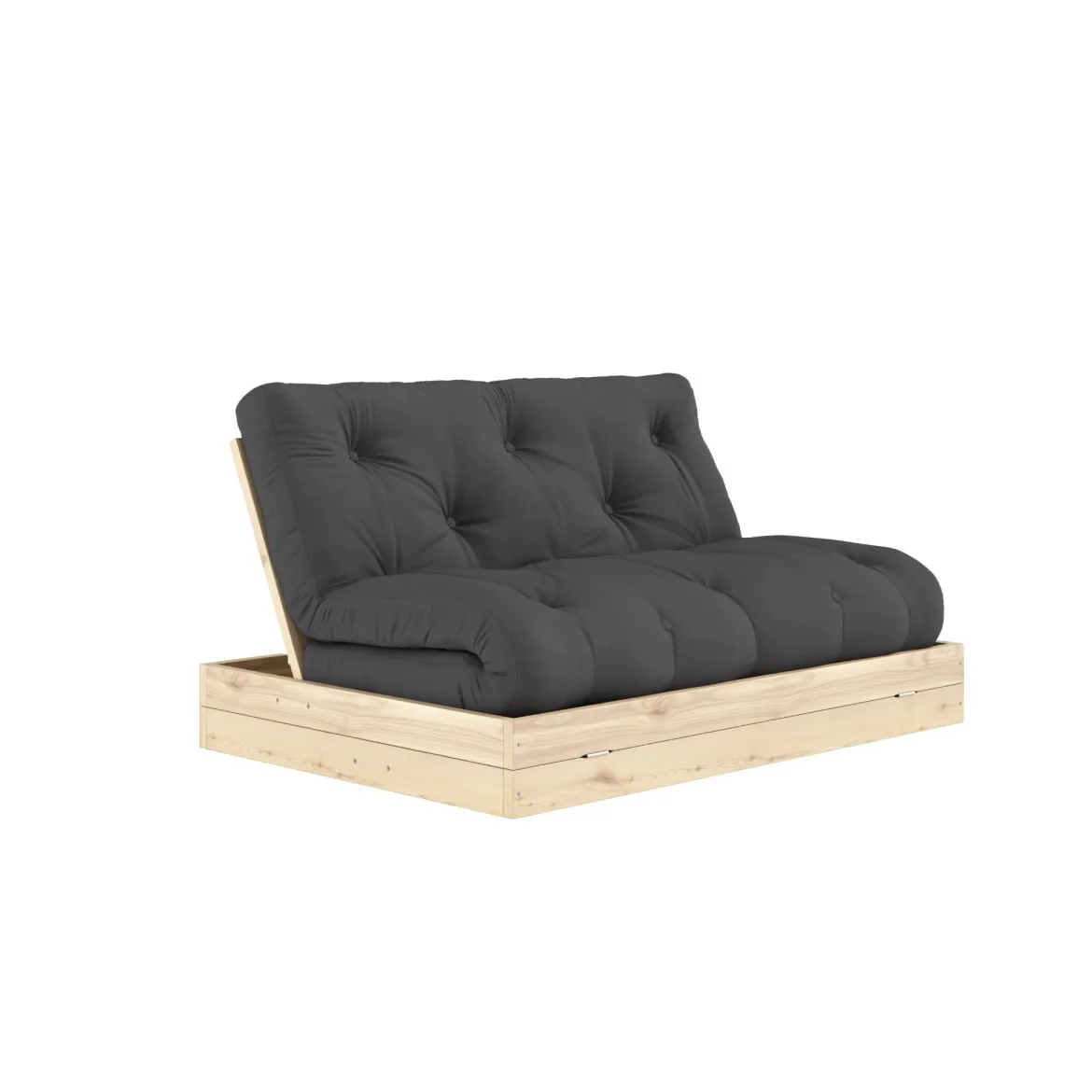 Canapé convertible en pin massif avec futon FLIP