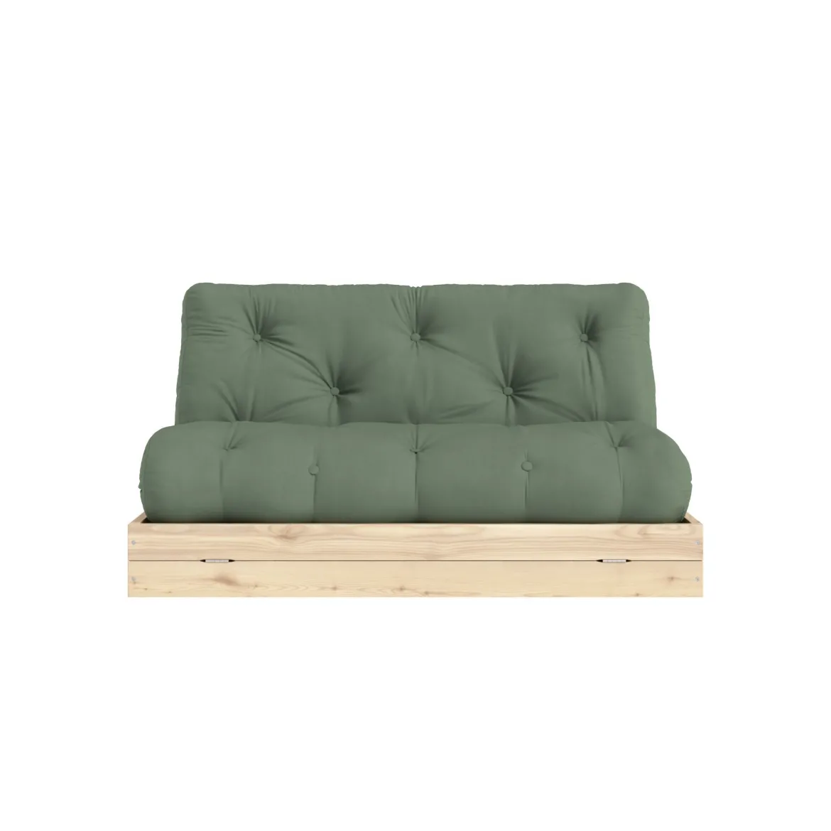 Canapé convertible en pin massif avec futon FLIP