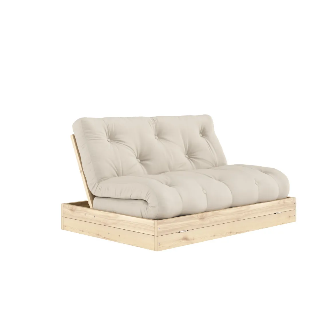 Canapé convertible en pin massif avec futon FLIP