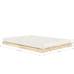 Canapé convertible en pin massif avec futon FLIP