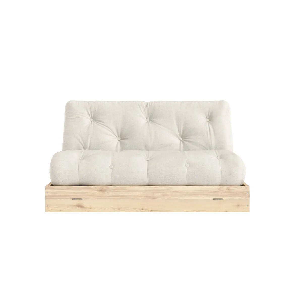 Canapé convertible en pin massif avec futon FLIP