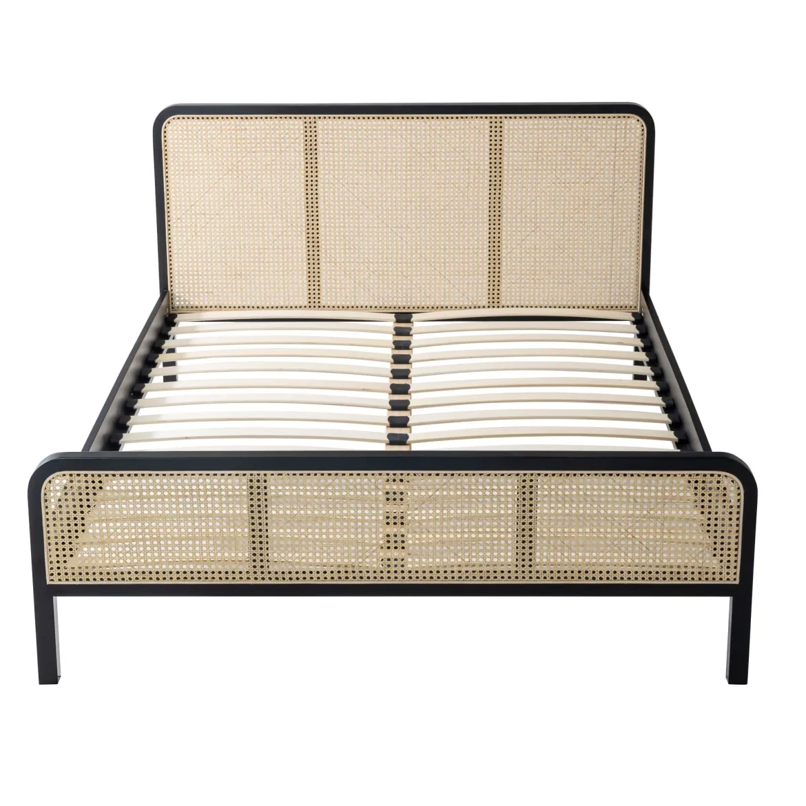 Chambre lit cannage avec commode ANNA