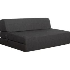 Chauffeuse convertible 2 places en mousse coloris unis - Terre de Nuit