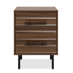 Chevet bois et métal avec tiroirs design