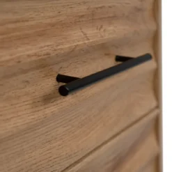 Chevet bois et métal avec tiroirs design