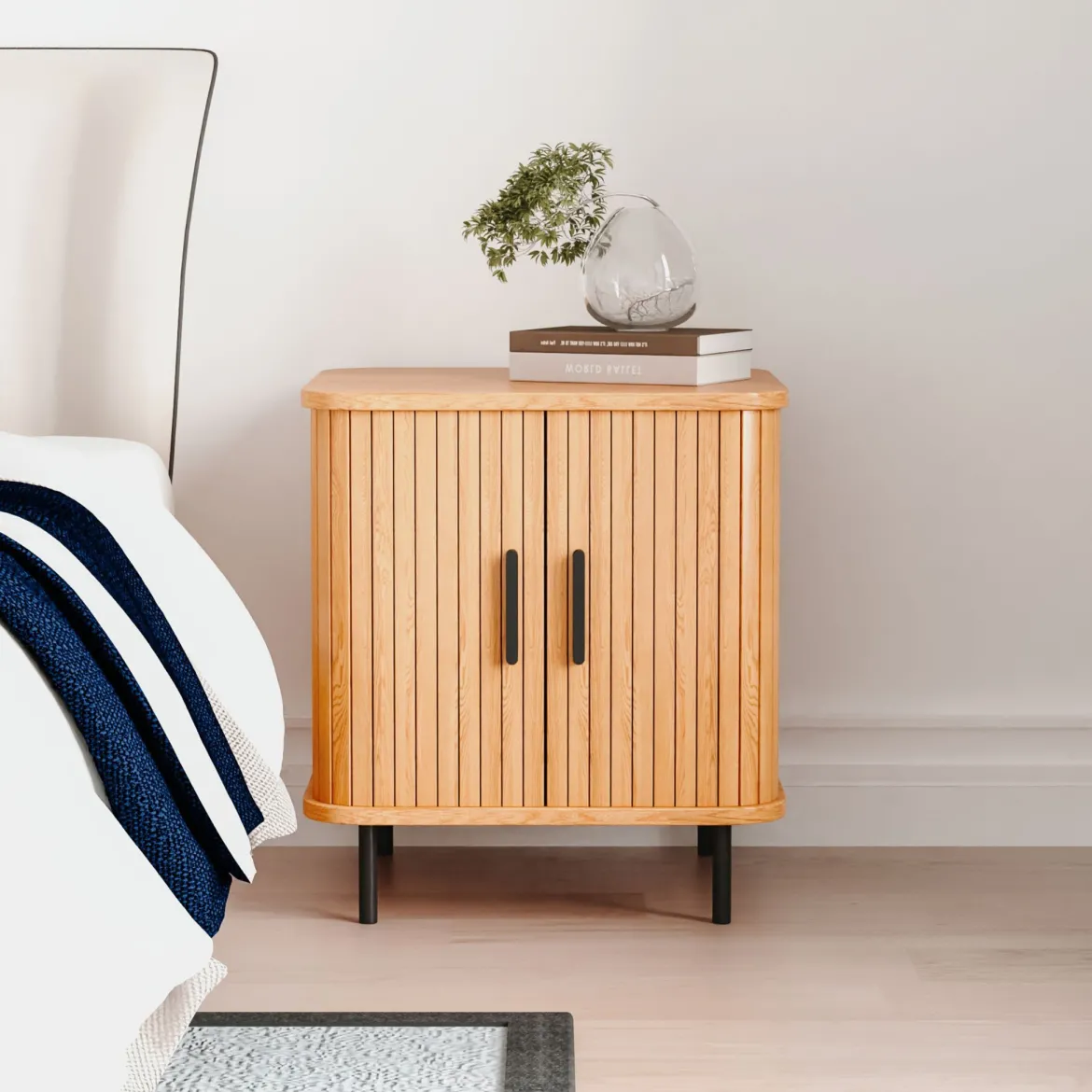 Chevet bois à portes scandinave Linje