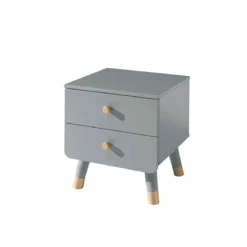 Chevet enfant 2 tiroirs en bois massif - CH2031