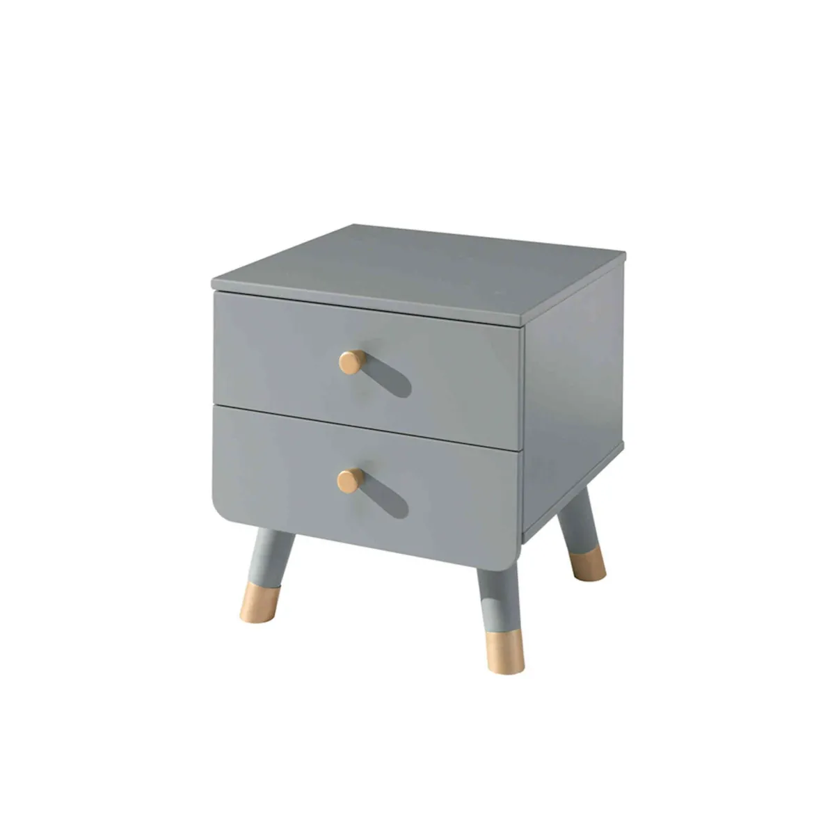 Chevet enfant 2 tiroirs en bois massif - CH2031