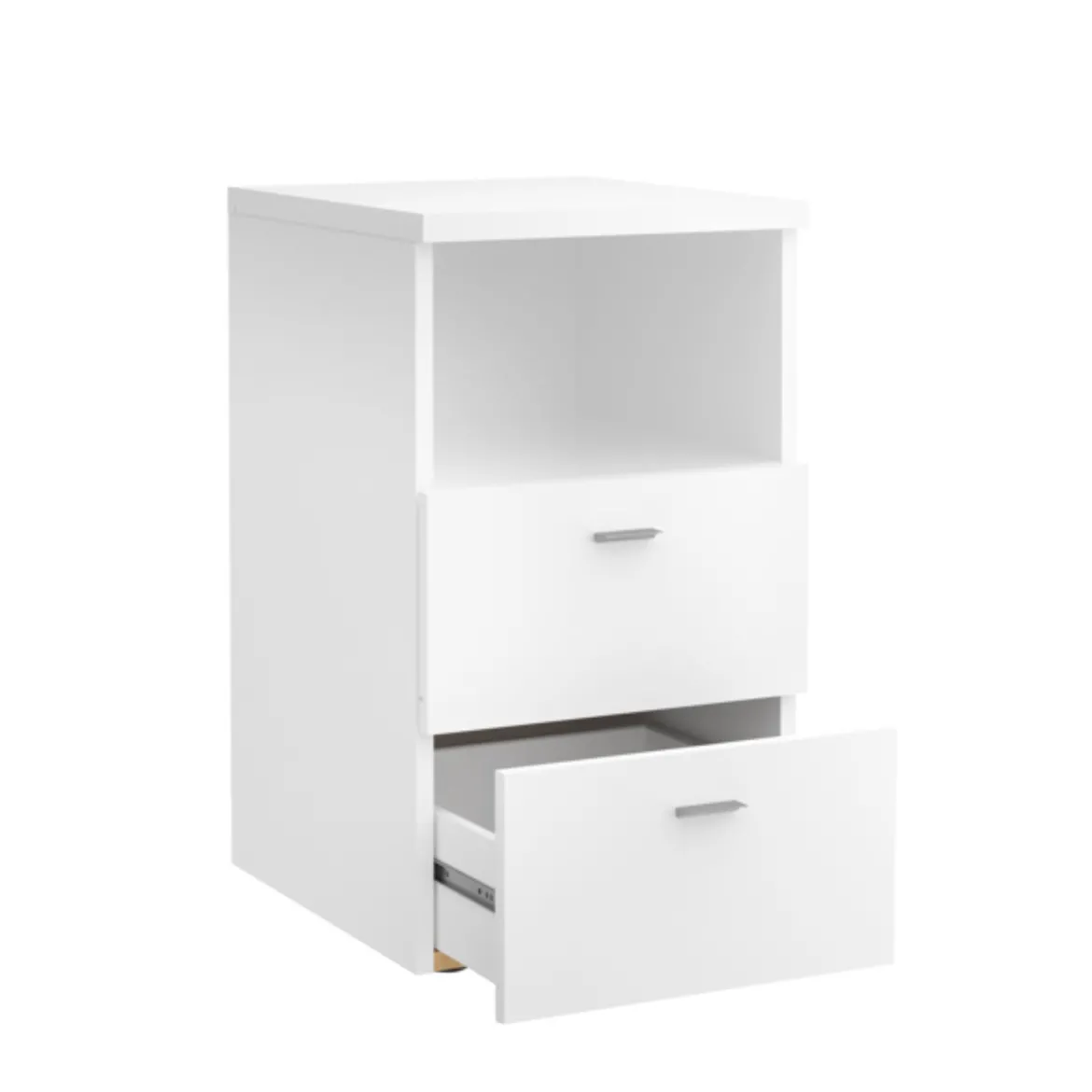 Chevet 2 tiroirs + 1 niche en bois - CH13024