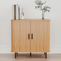 Commode bois à portes scandinave Linje