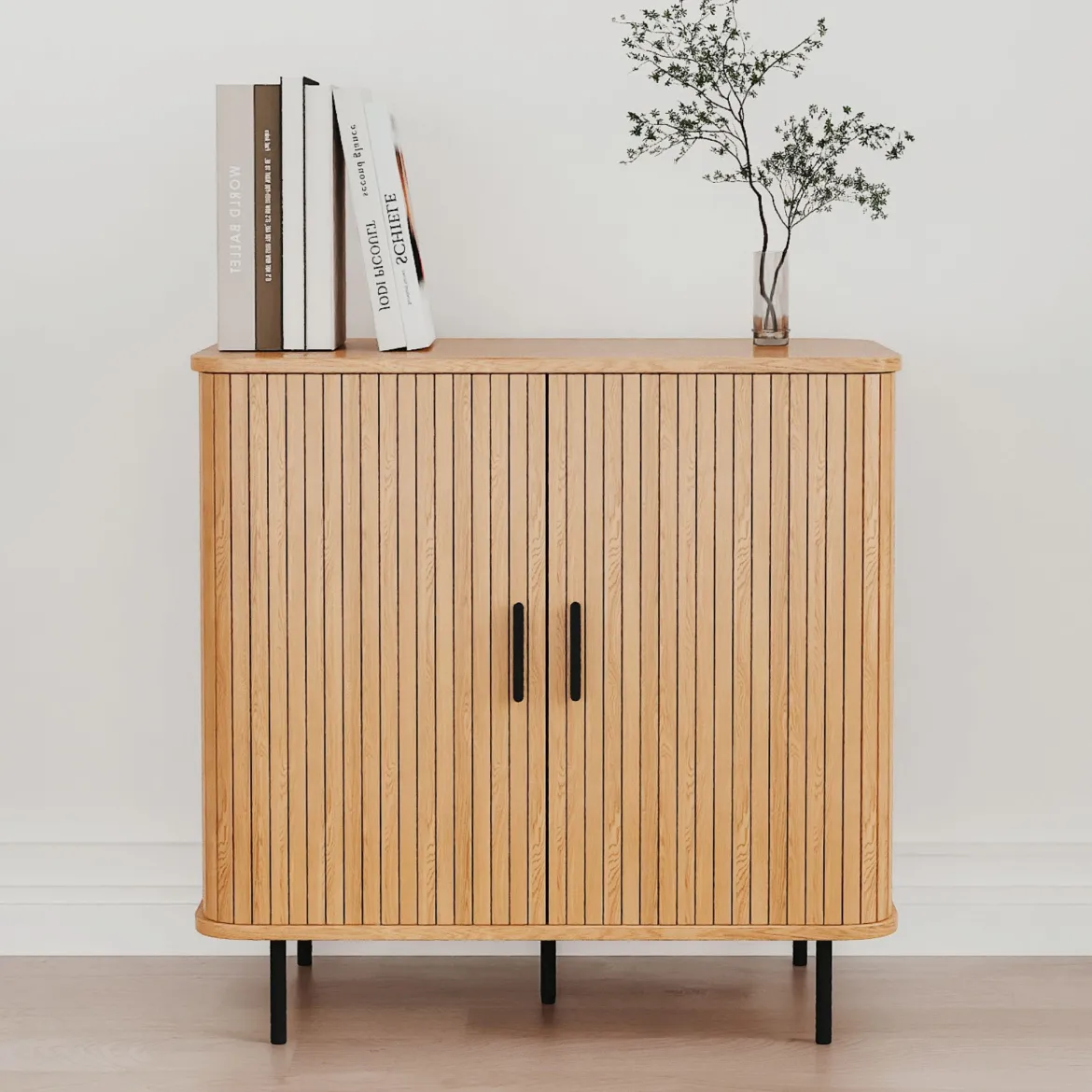 Commode bois à portes scandinave Linje